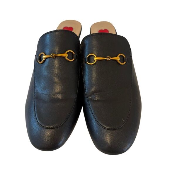 ARQA Black Leather Horsebit Mule Slip-On Loafers in Size 11.5 - Picture 2 of 7